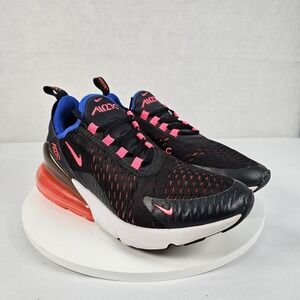 Nike Black and Pink Air Max Sneakers